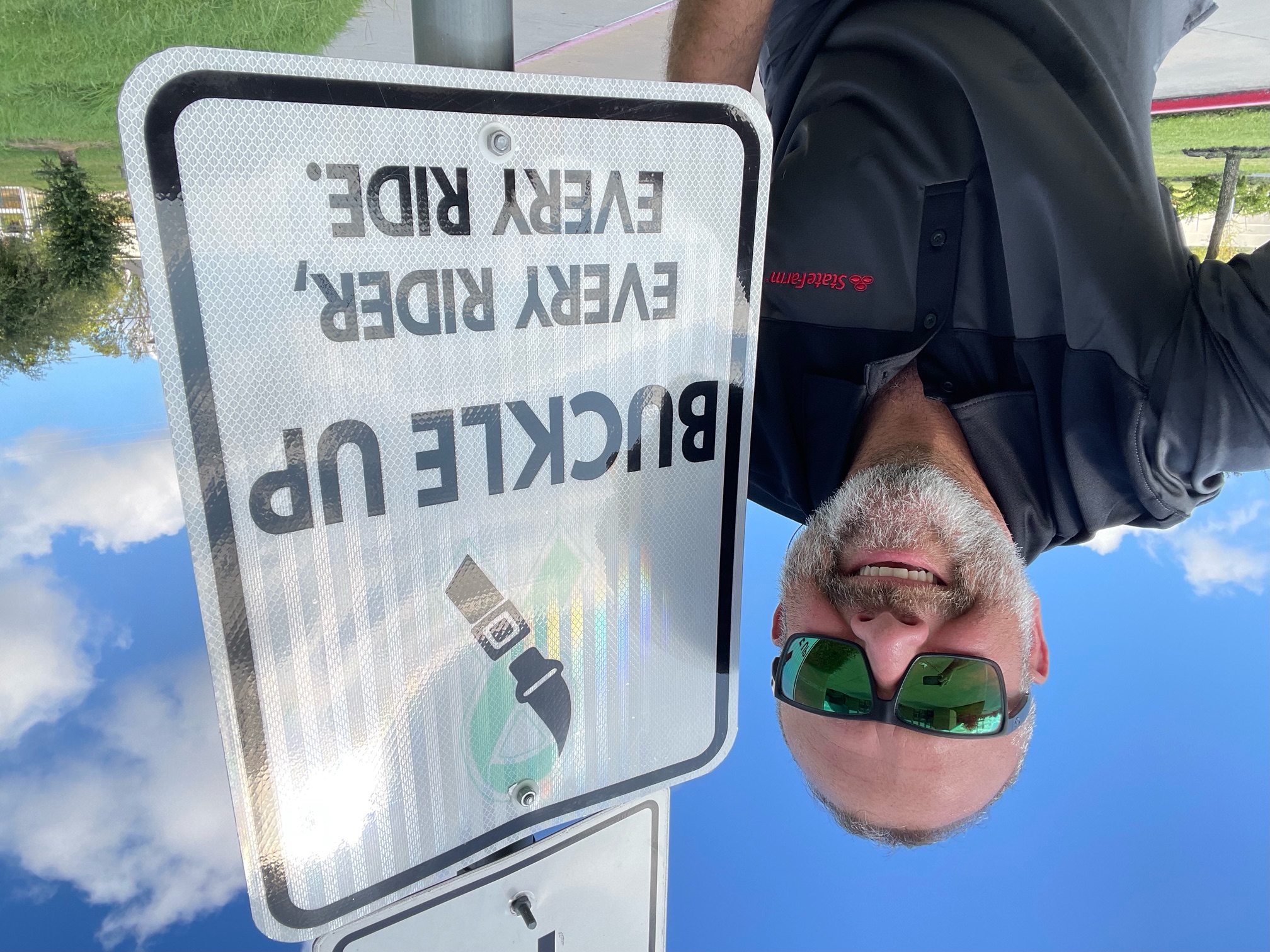 State Farm and Kailee Mills Foundation Buckle Up Road Signs