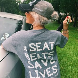 Seat belts save lives shirt kailee mills